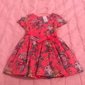 Sarah Jessica Parker girls pink belted dress